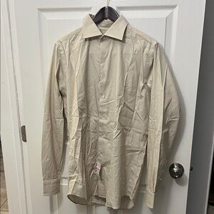 Canali Light Tan Dress Shirt